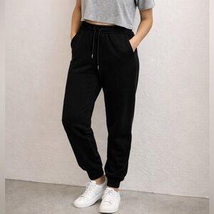 Fares Black Jogger Sweatpants Women’s XS Drawstring Elastic Waist New with Tags